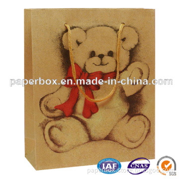 Bear Printing Paper Shopping Bag